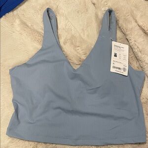 Athleta Light Blue Crop Top